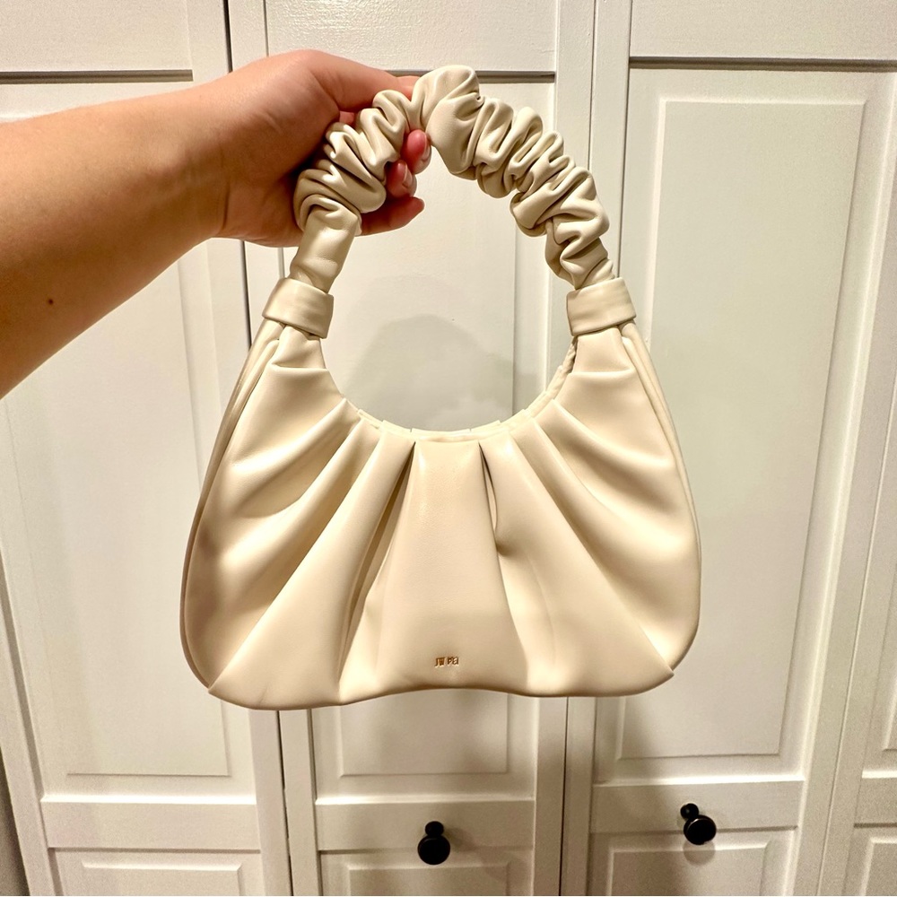 JW PEI Gabbi Ruched Handbag-Ivory